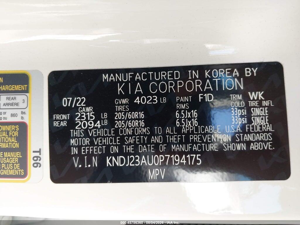 KNDJ23AU0P7194175 2023 KIA SOUL photo no. 9