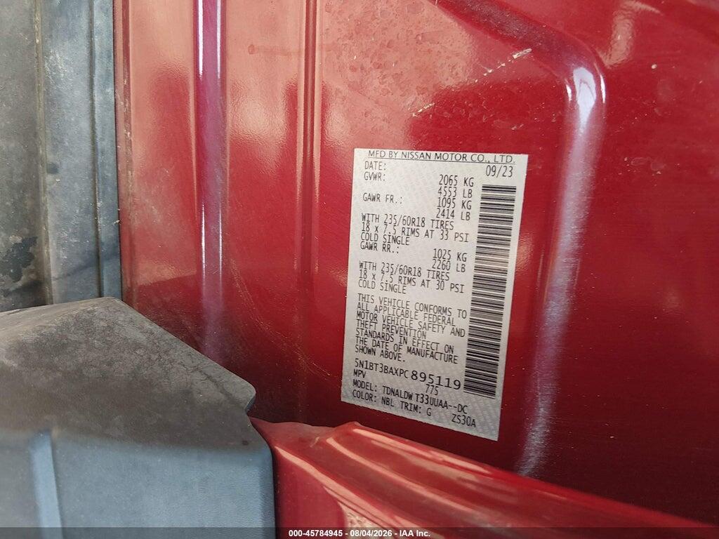 5N1BT3BAXPC895119 2023 NISSAN ROGUE photo no. 9