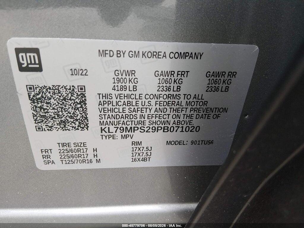 KL79MPS29PB071020 2023 CHEVROLET TRAILBLAZER photo no. 9