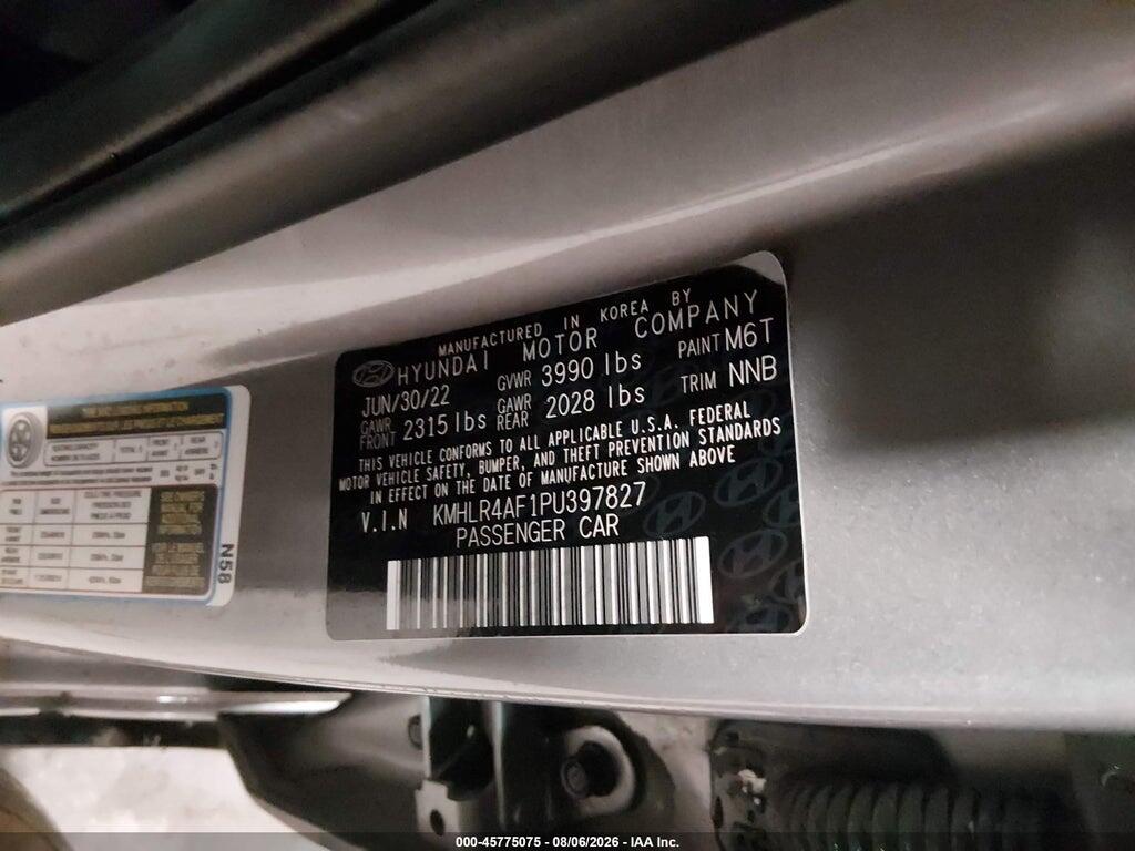 KMHLR4AF1PU397827 2023 HYUNDAI ELANTRA photo no. 9