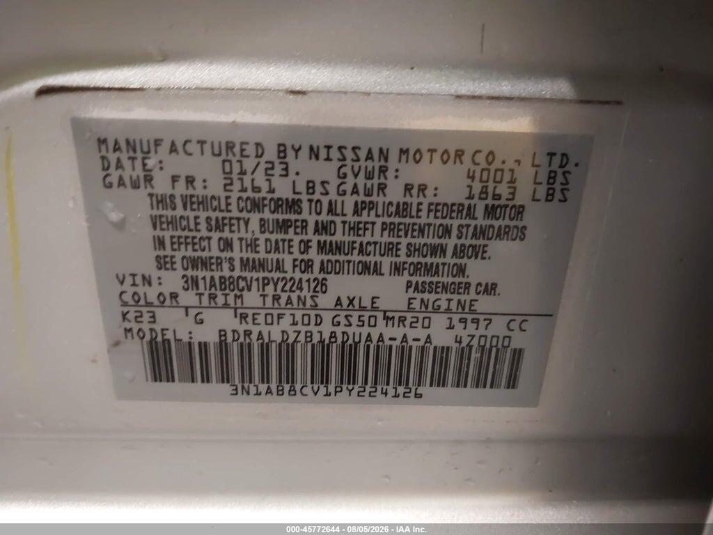 3N1AB8CV1PY224126 2023 NISSAN SENTRA photo no. 9