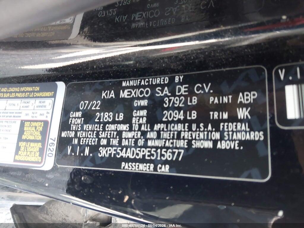 3KPF54AD5PE515677 2023 KIA FORTE photo no. 9