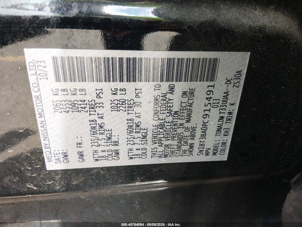 5N1BT3BA0PC915491 2023 NISSAN ROGUE photo no. 9