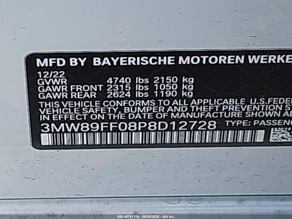3MW89FF08P8D12728 2023 BMW 330I photo no. 9