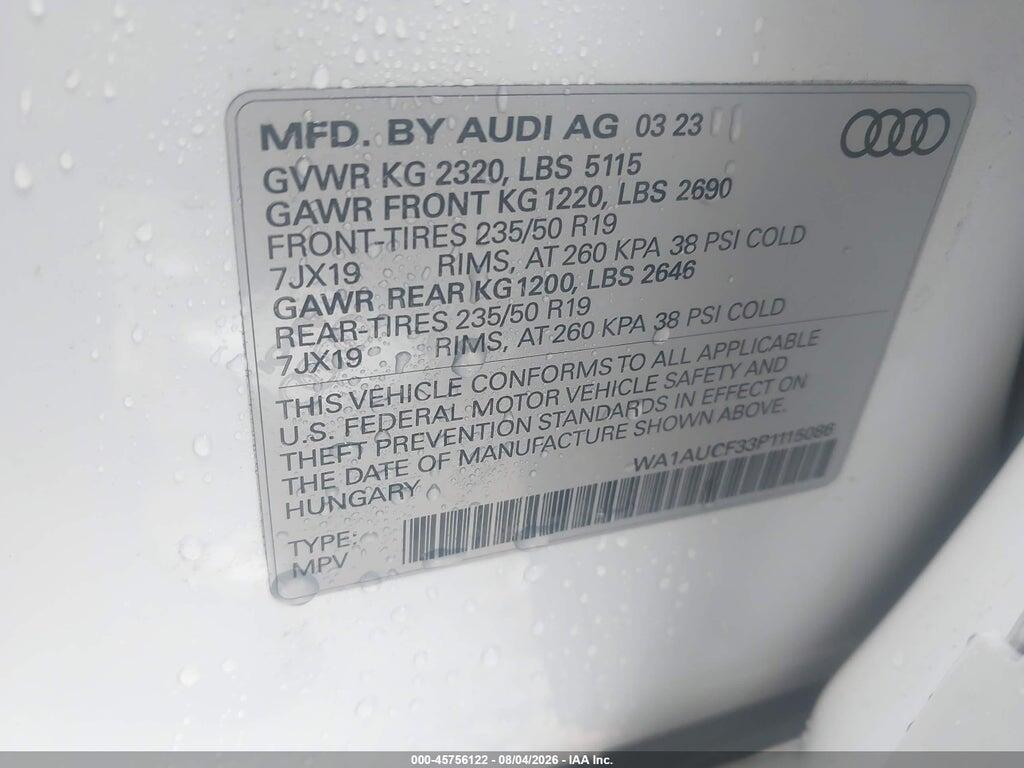 WA1AUCF33P1115086 2023 AUDI Q3 photo no. 9
