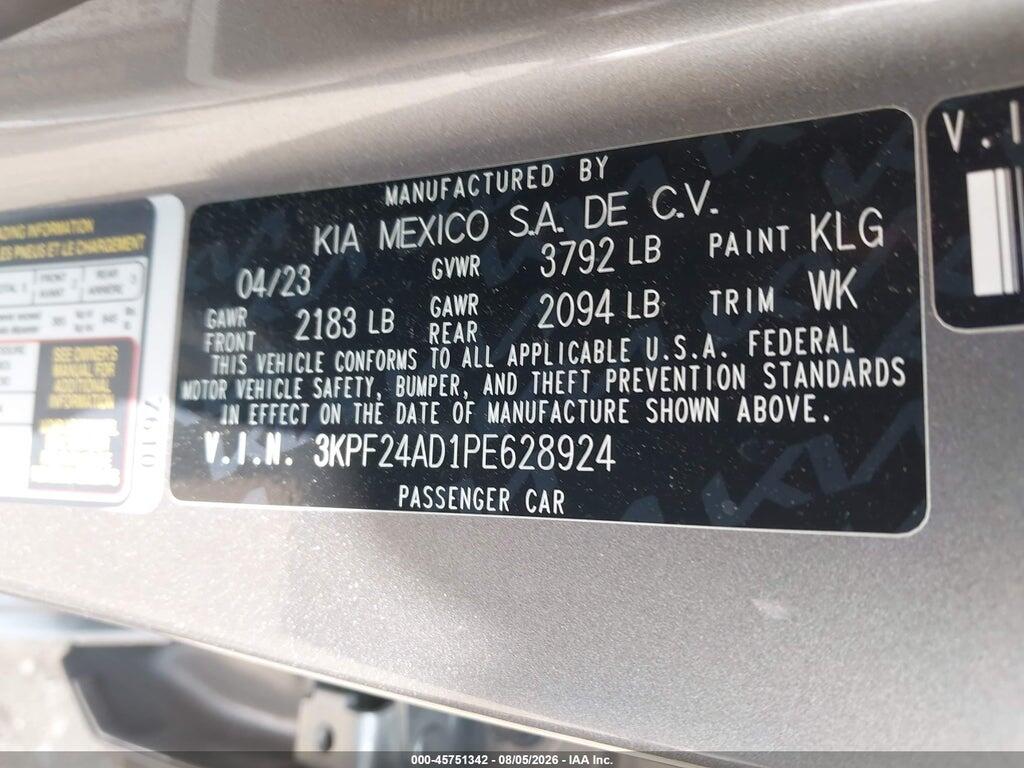 3KPF24AD1PE628924 2023 KIA FORTE photo no. 9
