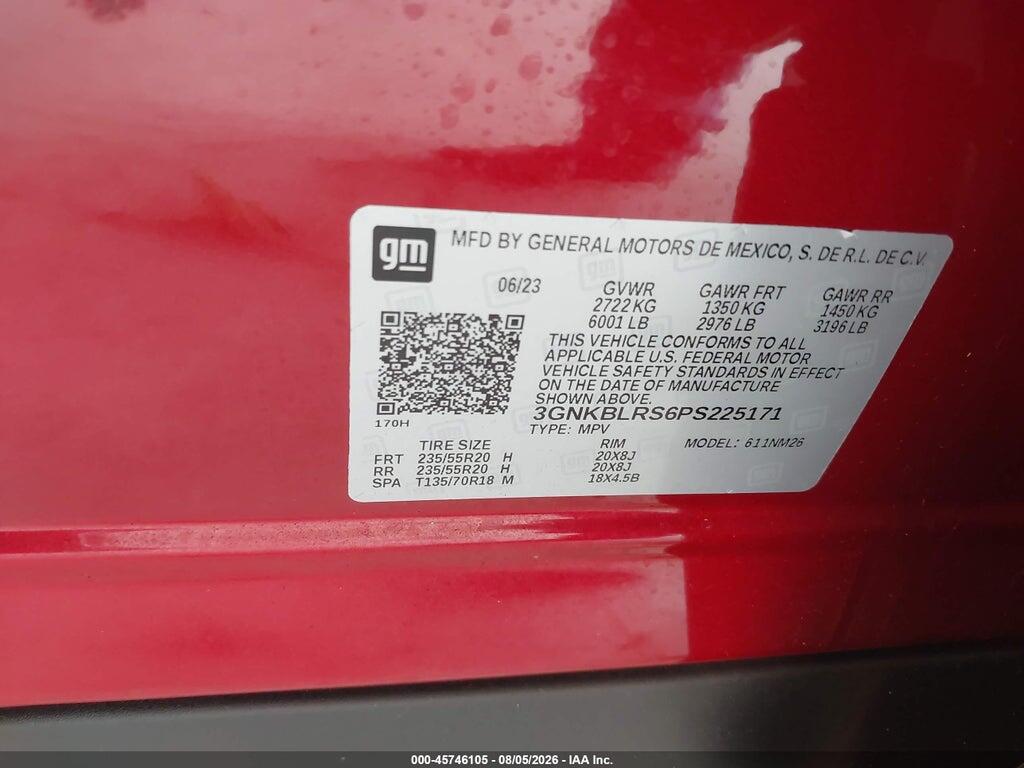 3GNKBLRS6PS225171 2023 CHEVROLET BLAZER photo no. 9
