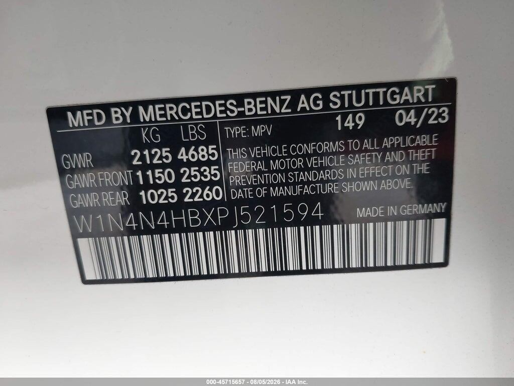 W1N4N4HBXPJ521594 2023 MERCEDES-BENZ GLA 250 photo no. 9