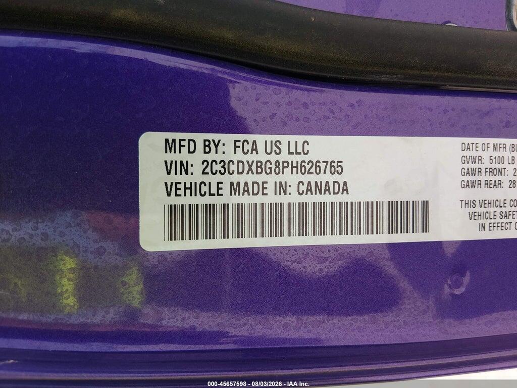2C3CDXBG8PH626765 2023 DODGE CHARGER photo no. 9