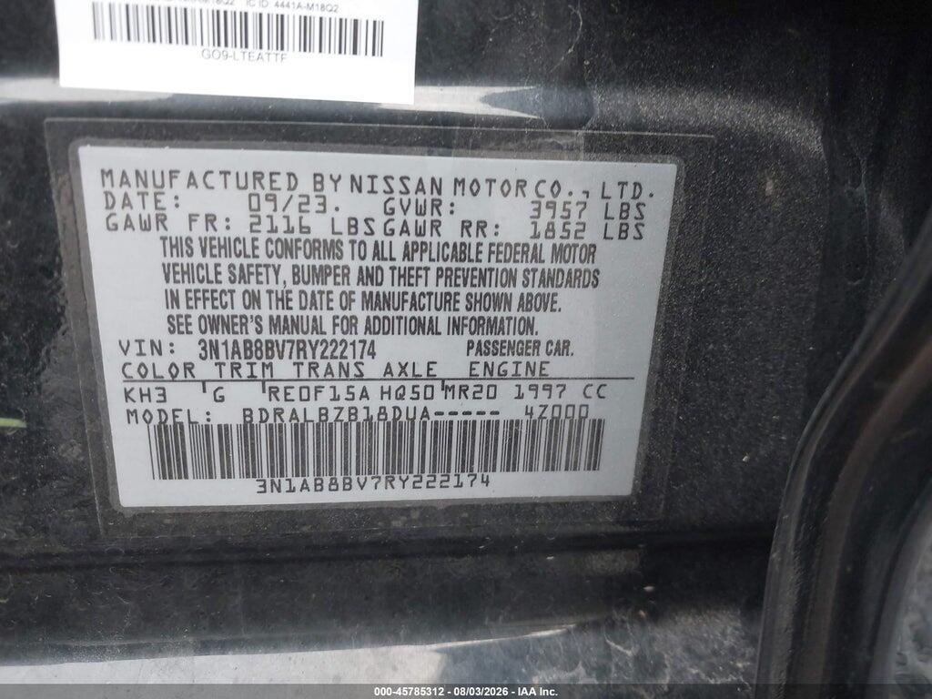 3N1AB8BV7RY222174 2024 NISSAN SENTRA photo no. 9