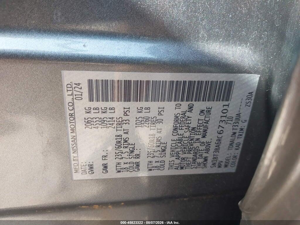 5N1BT3BA6RC673101 2024 NISSAN ROGUE photo no. 9