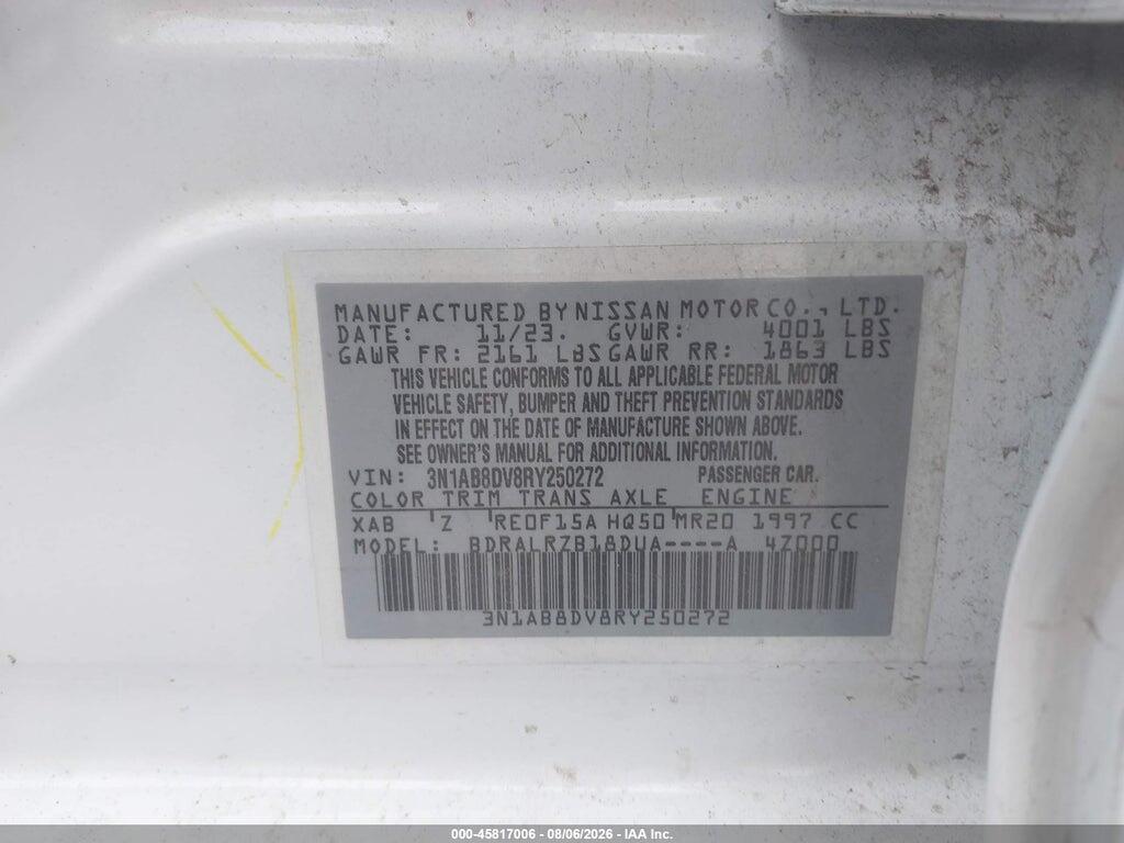 3N1AB8DV8RY250272 2024 NISSAN SENTRA photo no. 9