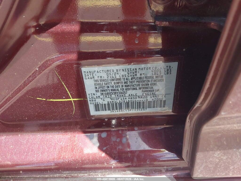 3N1AB8CV3RY334257 2024 NISSAN SENTRA photo no. 9