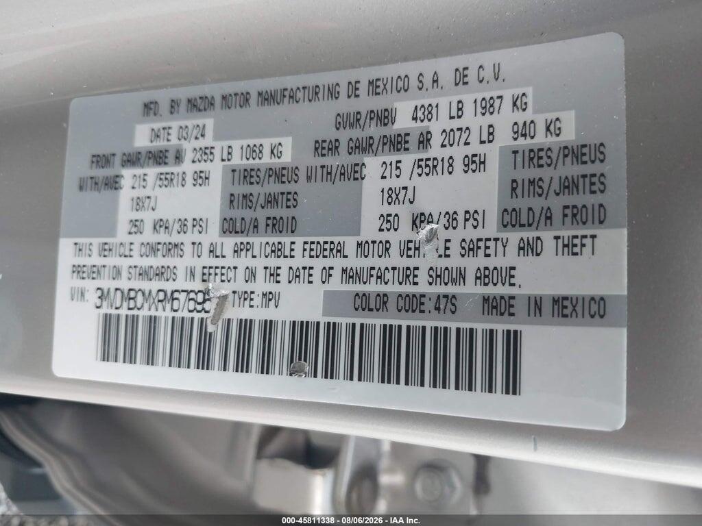 3MVDMBCMXRM676951 2024 MAZDA CX-30 photo no. 9