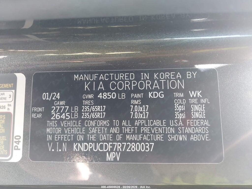 KNDPUCDF7R7280037 2024 KIA SPORTAGE photo no. 9