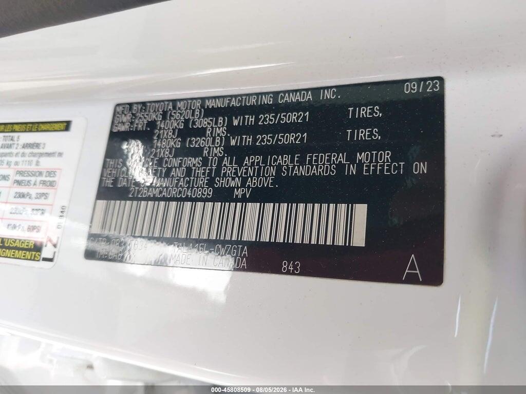 2T2BAMCA0RC040899 2024 LEXUS RX 350 photo no. 9