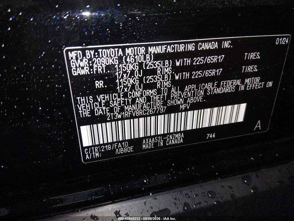 2T3W1RFV8RC267797 2024 TOYOTA RAV4 photo no. 9