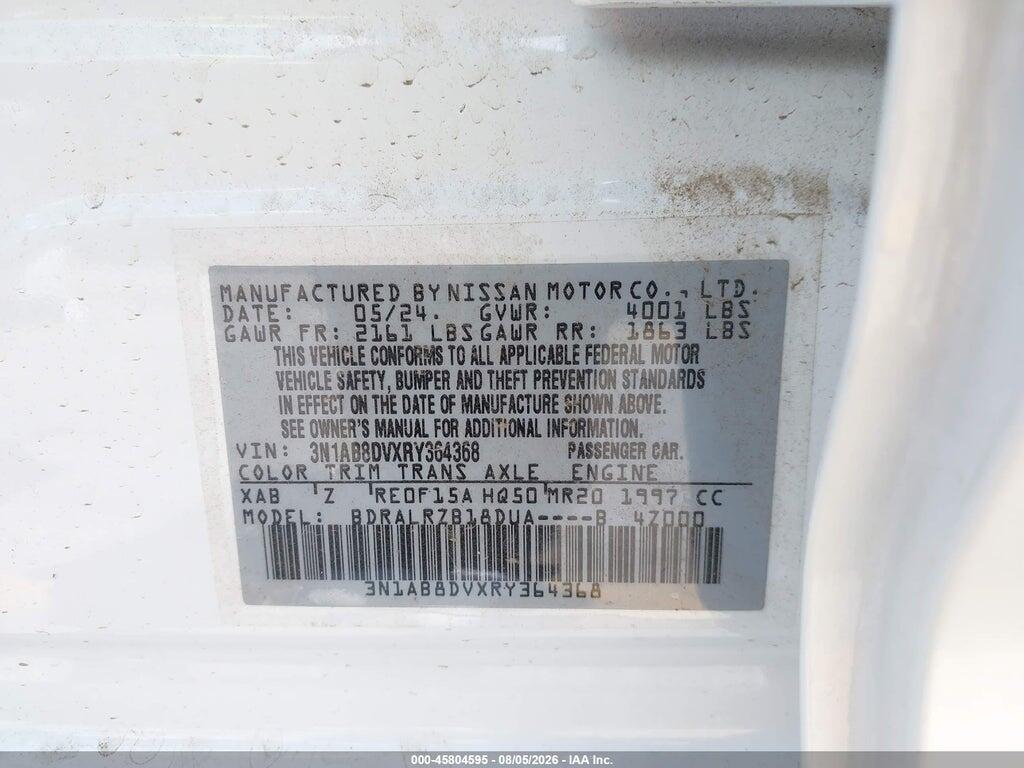 3N1AB8DVXRY364368 2024 NISSAN SENTRA photo no. 9