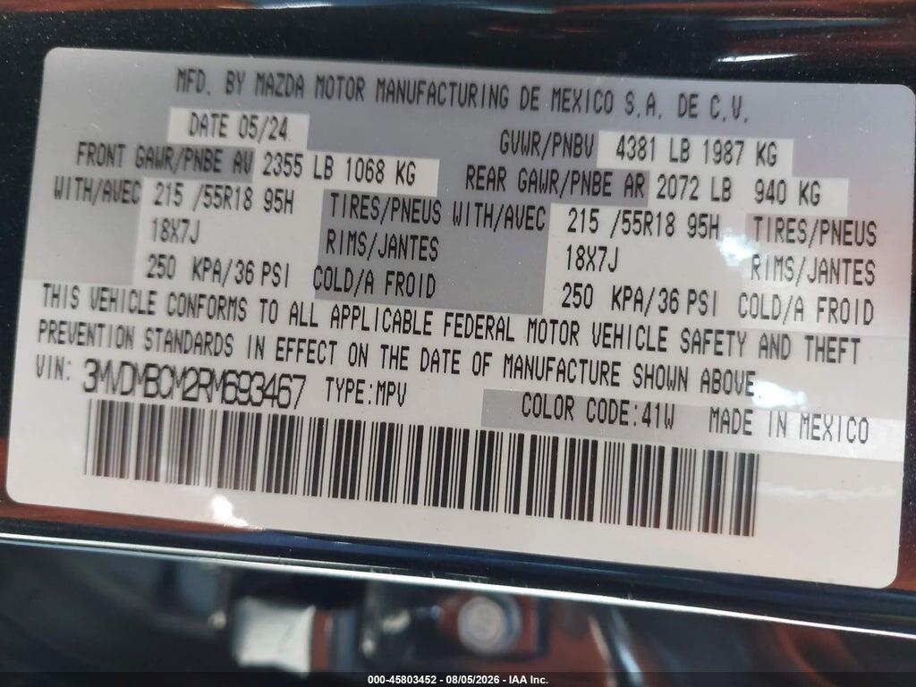 3MVDMBCM2RM693467 2024 MAZDA CX-30 photo no. 9