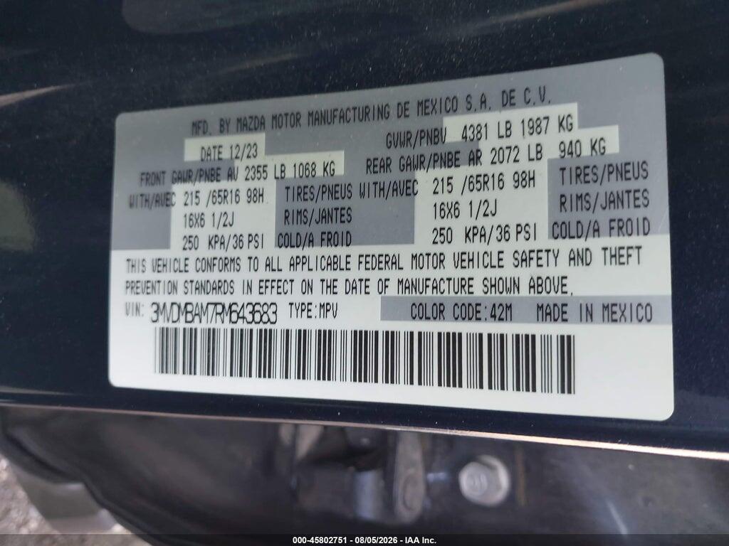 3MVDMBAM7RM643683 2024 MAZDA CX-30 photo no. 9