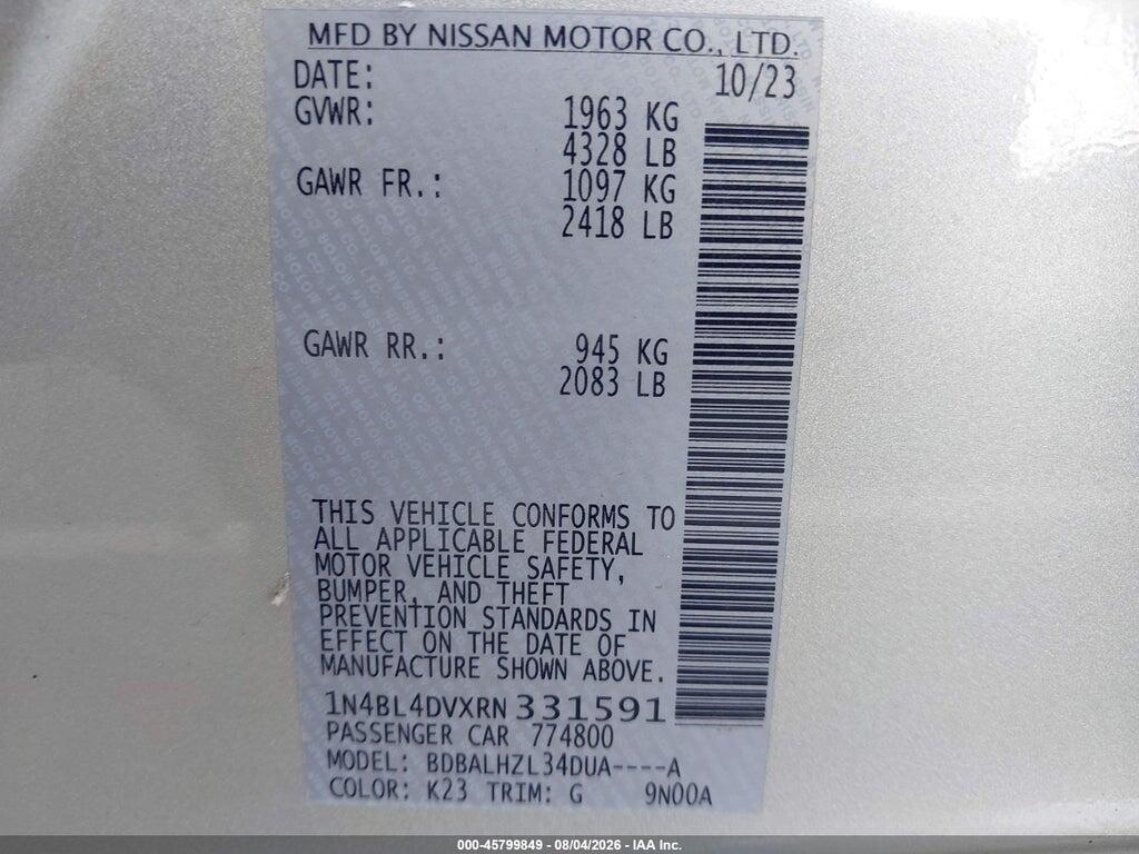 1N4BL4DVXRN331591 2024 NISSAN ALTIMA photo no. 6