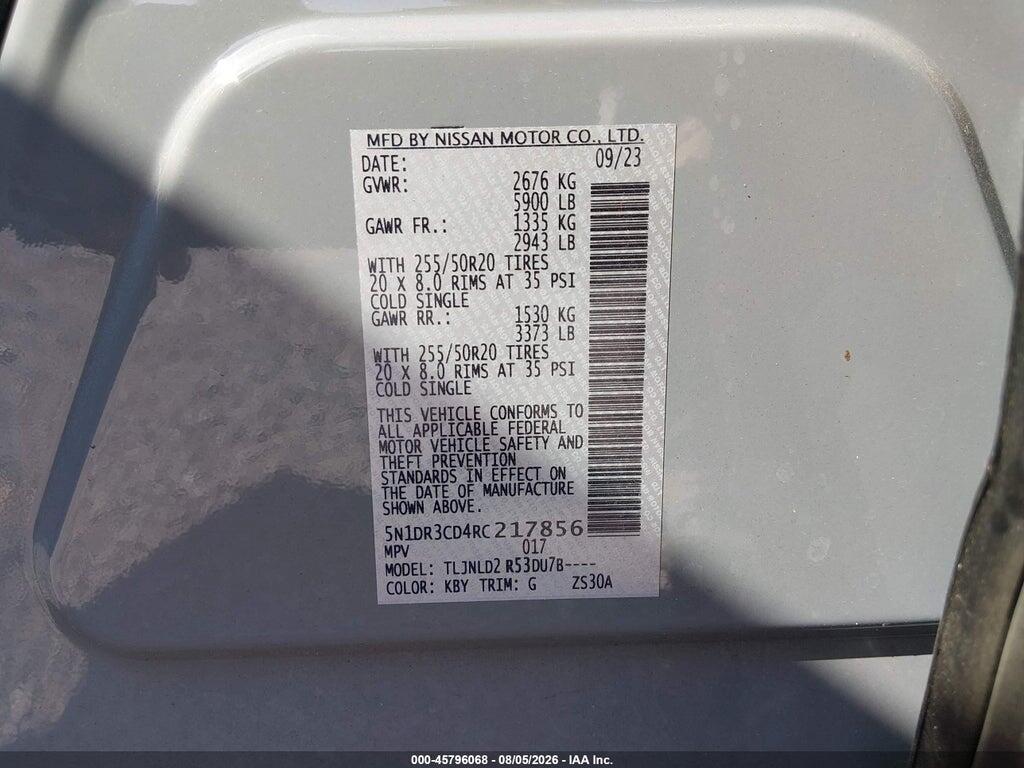5N1DR3CD4RC217856 2024 NISSAN PATHFINDER photo no. 9