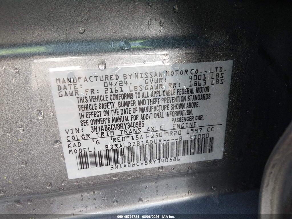 3N1AB8CV8RY340586 2024 NISSAN SENTRA photo no. 9