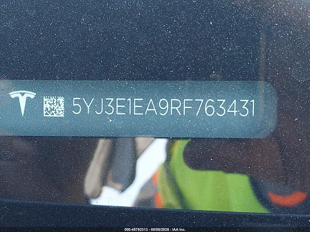 5YJ3E1EA9RF763431 2024 TESLA MODEL 3 photo no. 9