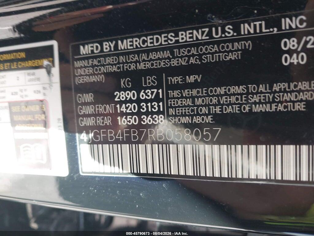 4JGFB4FB7RB058057 2024 MERCEDES-BENZ GLE 350 photo no. 9