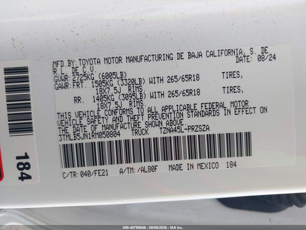 3TMLB5JN1RM050804 2024 TOYOTA TACOMA photo no. 9