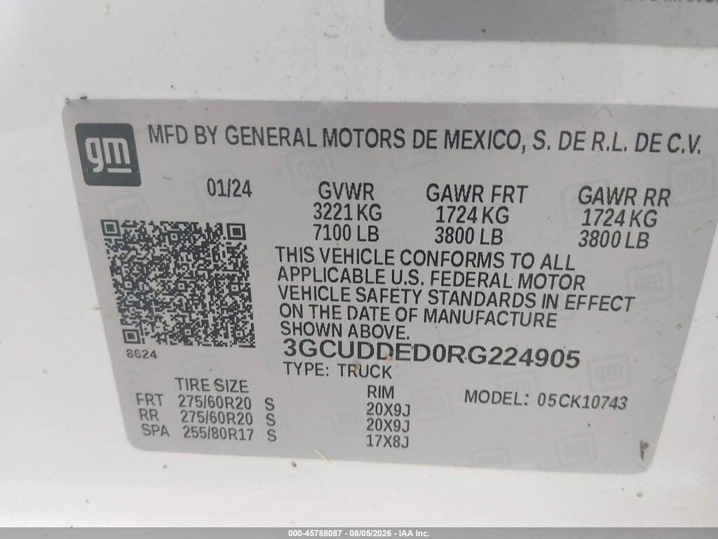 3GCUDDED0RG224905 2024 CHEVROLET SILVERADO 1500 photo no. 9