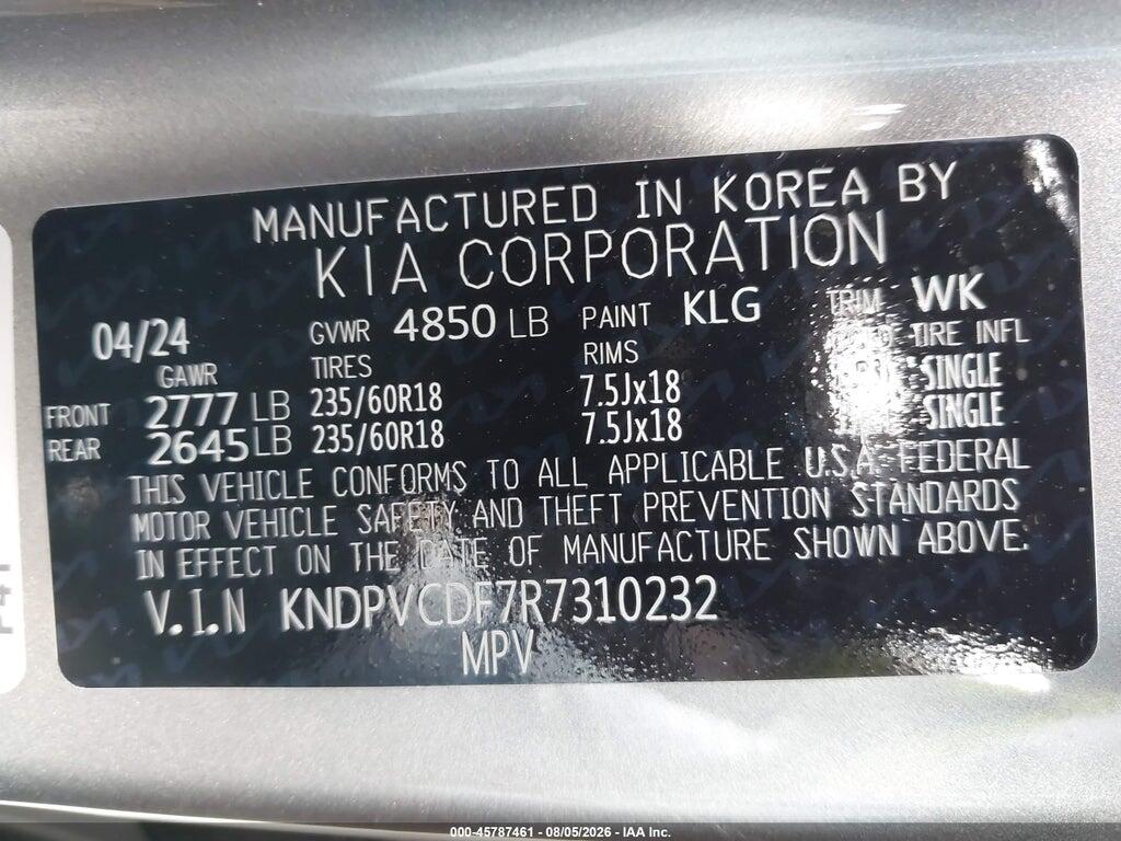 KNDPVCDF7R7310232 2024 KIA SPORTAGE photo no. 9