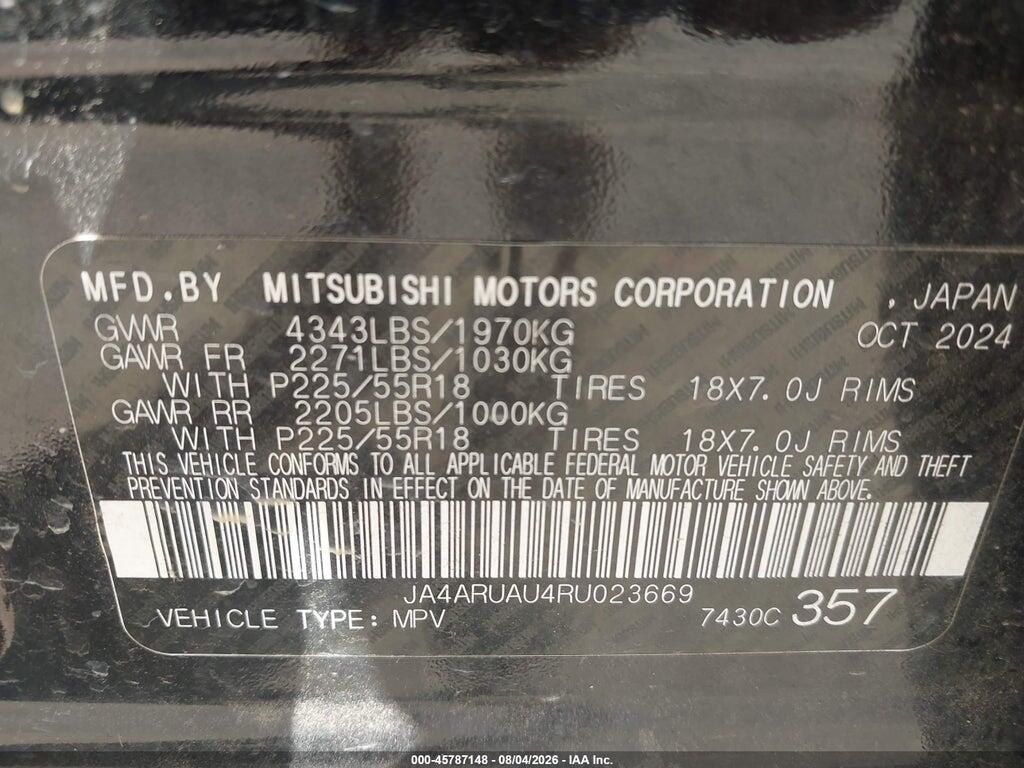 JA4ARUAU4RU023669 2024 MITSUBISHI OUTLANDER SPORT photo no. 9
