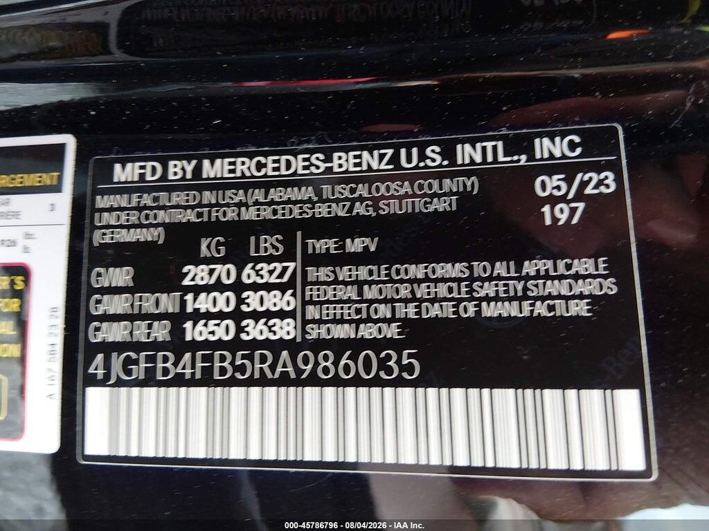 4JGFB4FB5RA986035 2024 MERCEDES-BENZ GLE 350 photo no. 9