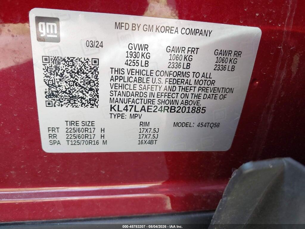 KL47LAE24RB201885 2024 BUICK ENVISTA photo no. 9