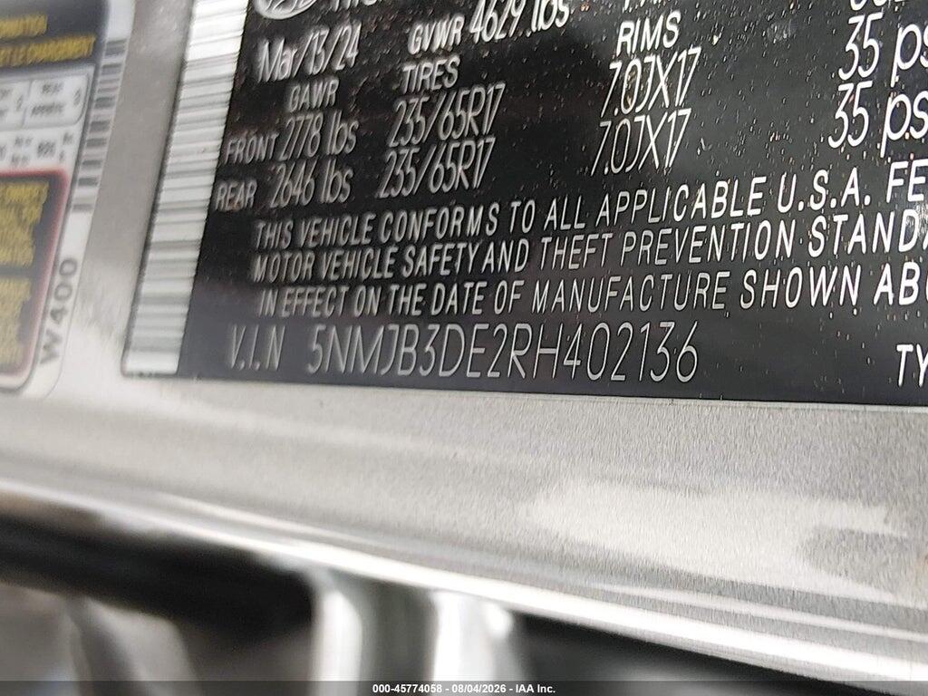 5NMJB3DE2RH402136 2024 HYUNDAI TUCSON photo no. 7