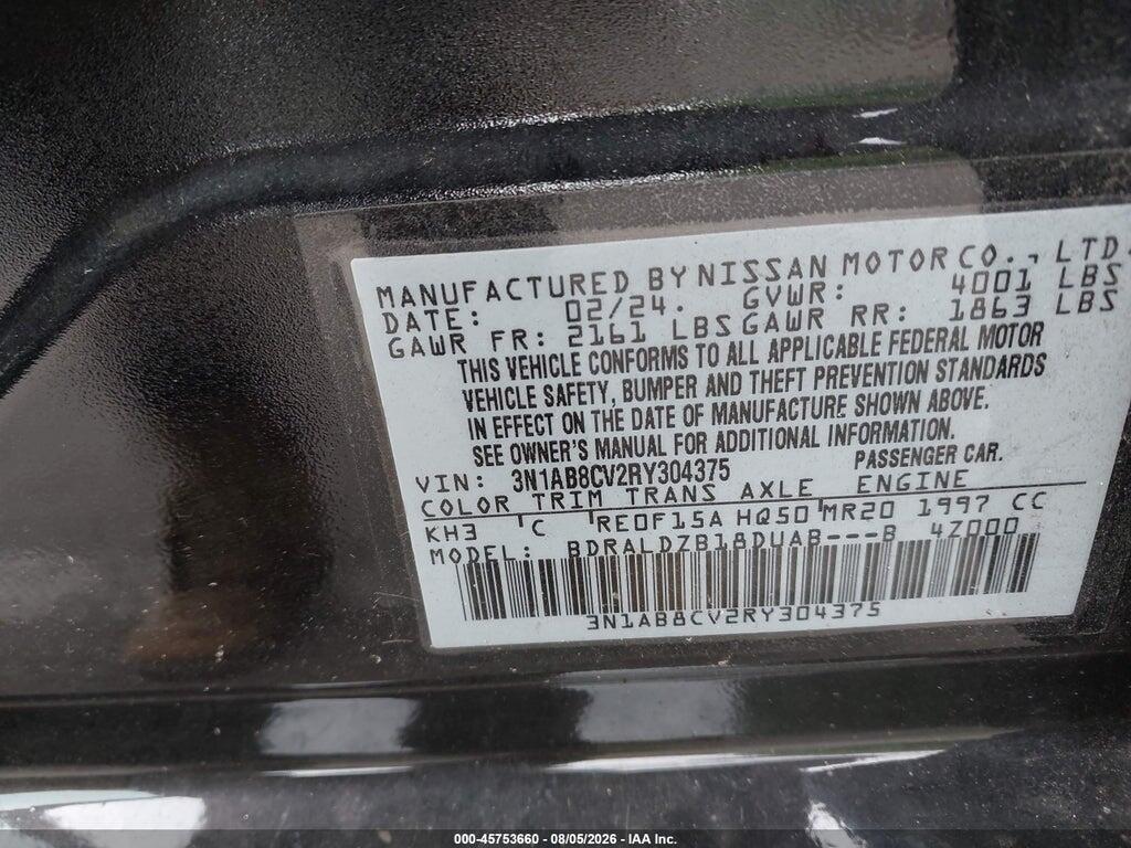3N1AB8CV2RY304375 2024 NISSAN SENTRA photo no. 9