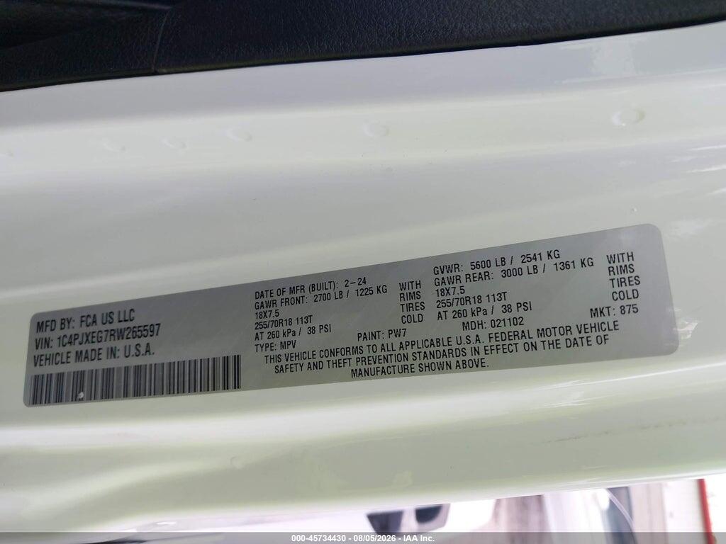 1C4PJXEG7RW265597 2024 JEEP WRANGLER photo no. 9