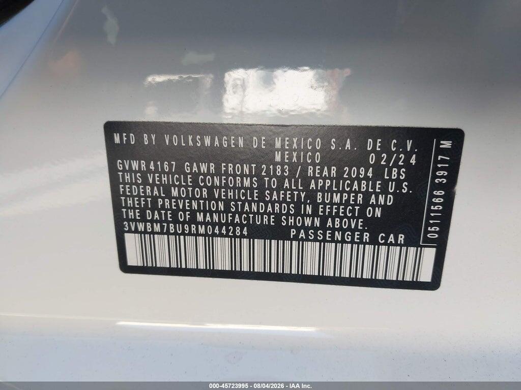 3VWBM7BU9RM044284 2024 VOLKSWAGEN JETTA photo no. 9