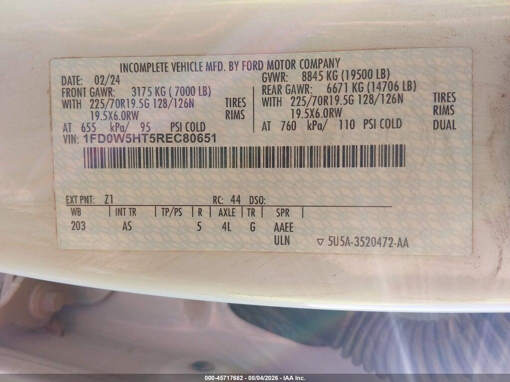 1FD0W5HT5REC80651 2024 FORD F550 photo no. 9