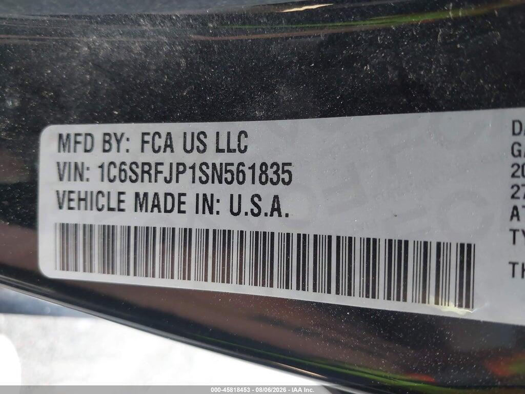 1C6SRFJP1SN561835 2025 RAM 1500 photo no. 9