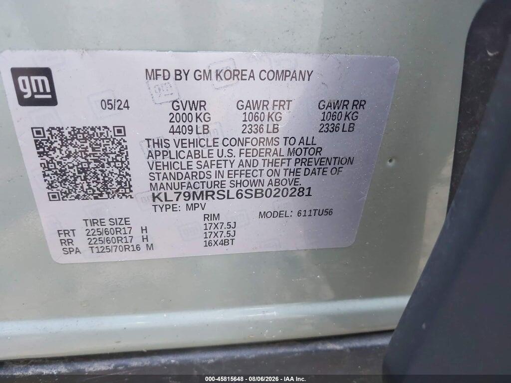 KL79MRSL6SB020281 2025 CHEVROLET TRAILBLAZER photo no. 9