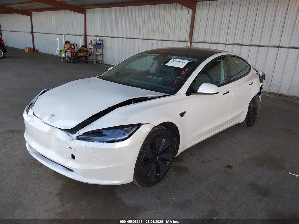 5YJ3E1EA9SF031287 2025 TESLA MODEL 3 photo no. 2