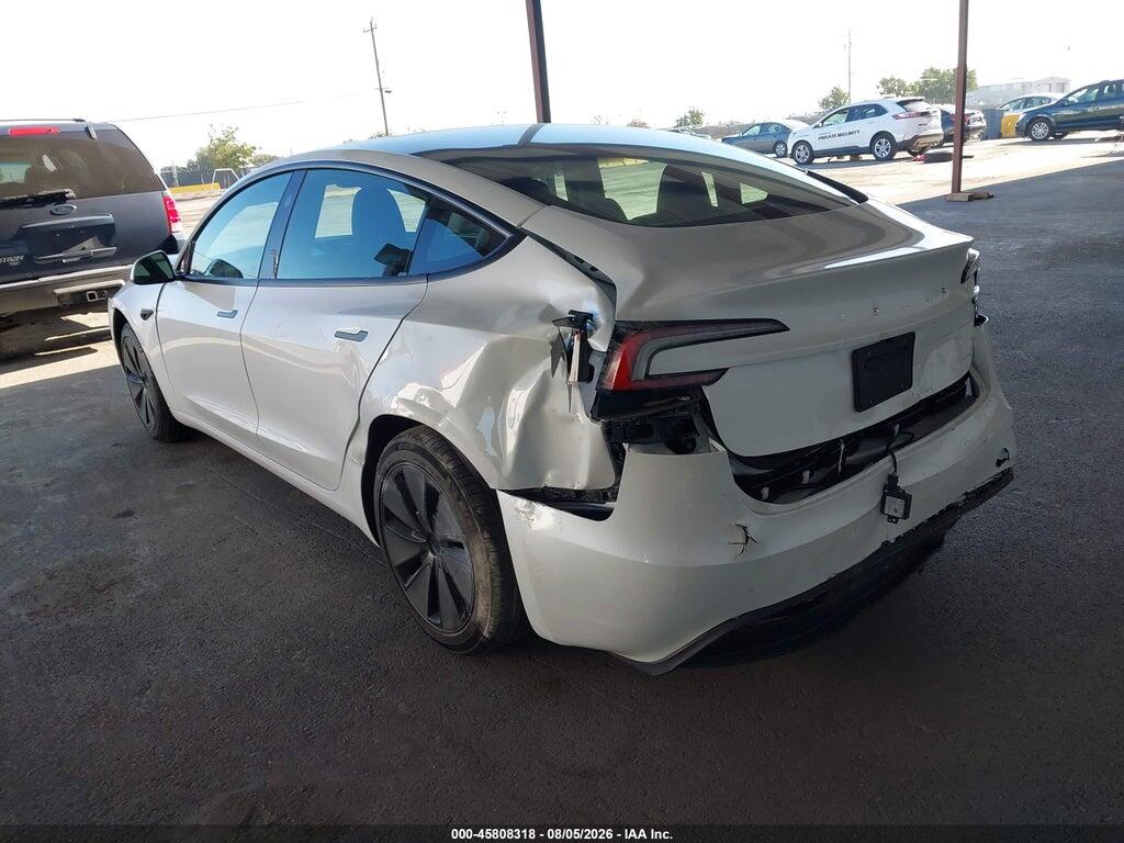5YJ3E1EA9SF031287 2025 TESLA MODEL 3 photo no. 3