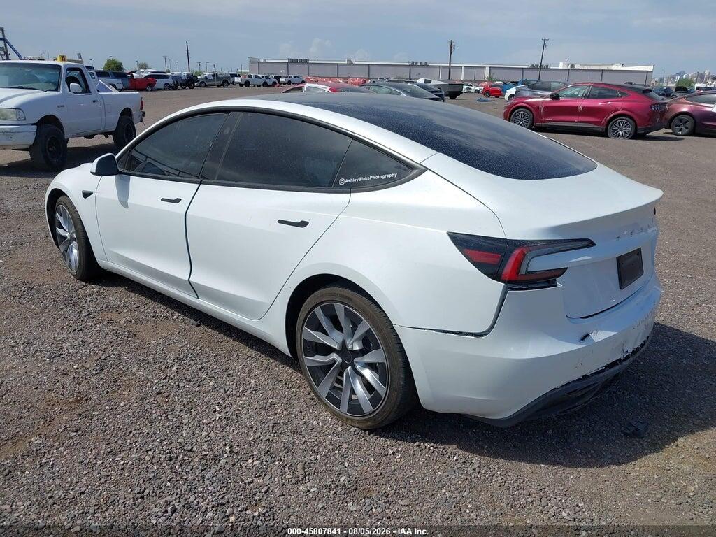 5YJ3E1EA7SF048184 2025 TESLA MODEL 3 photo no. 3