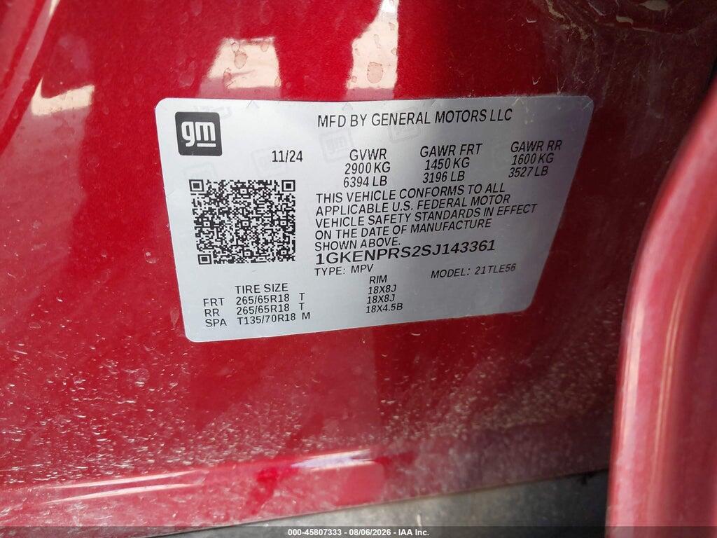 1GKENPRS2SJ143361 2025 GMC ACADIA photo no. 9