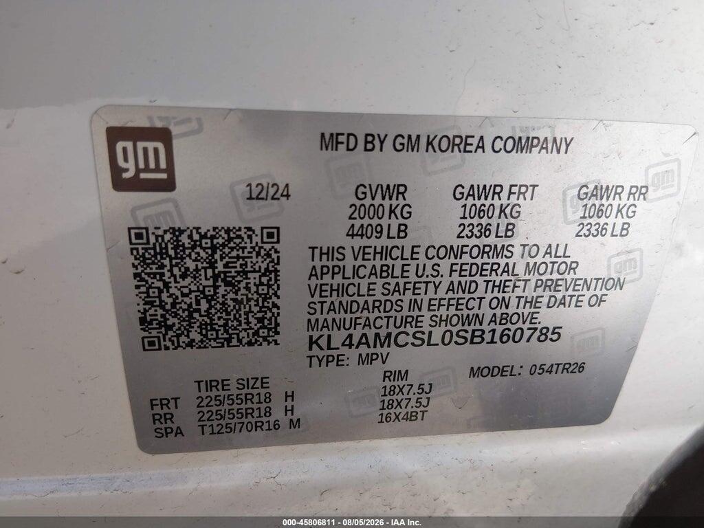 KL4AMCSL0SB160785 2025 BUICK ENCORE GX photo no. 9