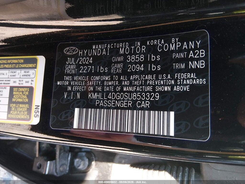 KMHLL4DG0SU853329 2025 HYUNDAI ELANTRA photo no. 9