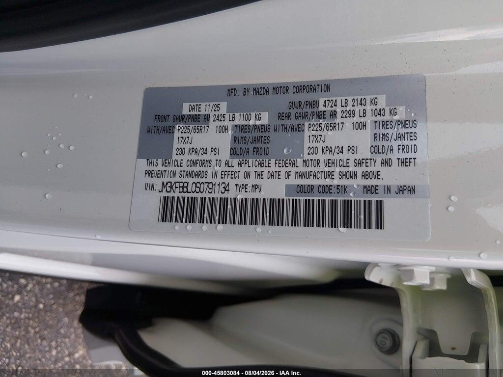 JM3KFBBL0S0791134 2025 MAZDA CX-5 photo no. 9