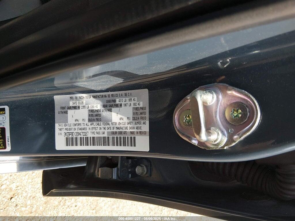 3MZBPBEY2SM470087 2025 MAZDA MAZDA3 photo no. 9